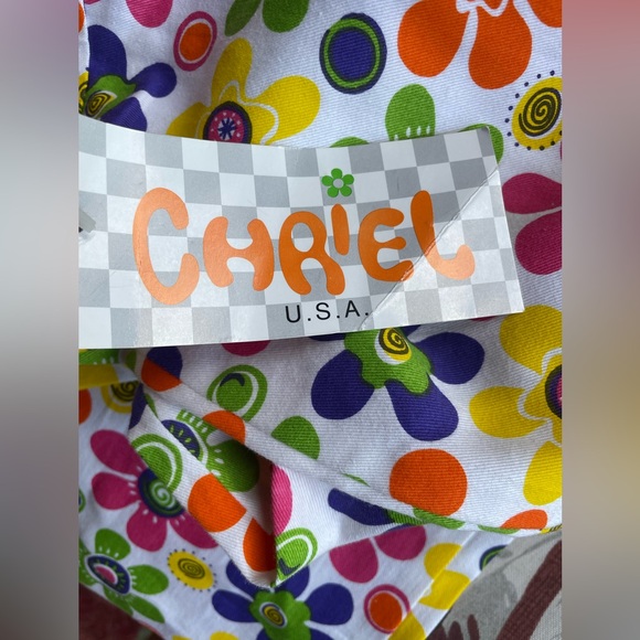 VTG Chriel Groovy Floral Pants Sz L  NWT - Picture 10 of 11